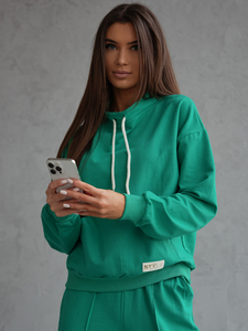 Дамски двуцветен спортен комплект зелен Bolf 82162