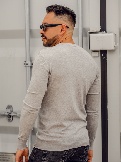 Сива мъжка жилетка с цип Bolf YY06A