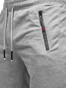 Сиви мъжки спортни шорти Bolf JX505