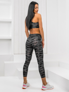 Черен дамски спортен комплект от две части moro Bolf XL016