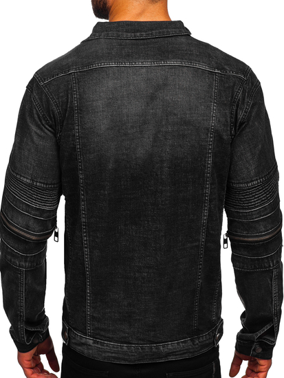 Черно мъжко дънково яке Bolf MJ508N