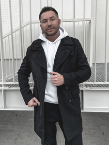 Мъжко зимно палто черно Bolf 1048B