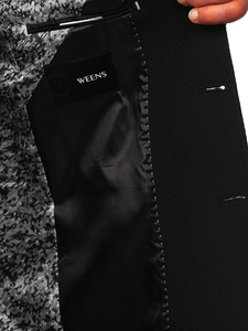 Елегантно мъжко черно яке Bolf 025