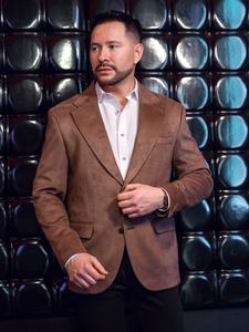 MМъжко кадифено кафяво яке Bolf 24410