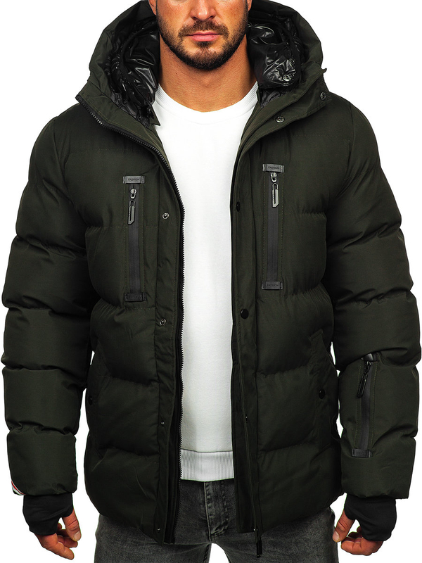 Каки капитонирано мъжко яке зимно Bolf 5M771