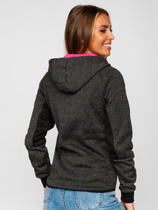 Дамско черно спортно яке Bolf KSW4002A1