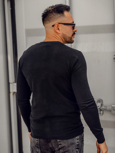 Черна мъжка жилетка с цип Bolf YY06A