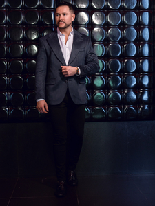 Мъжко кадифено яке в тъмносиньо Bolf 24410