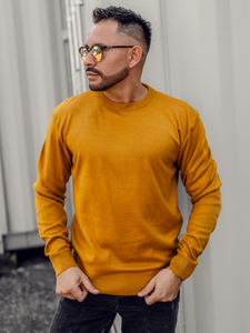 Мъжки пуловер цвят камел Bolf GFC01