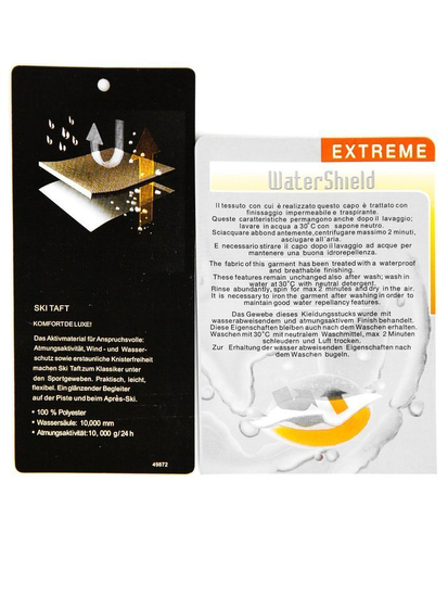 Мъжко зимно яке скиорско черно-зелено Bolf 1910