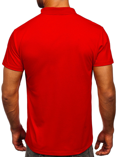 Червена мъжка поло тениска Bolf 8T80