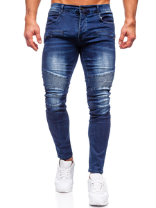 Сини мъжки дънки slim fit Bolf MP0029B