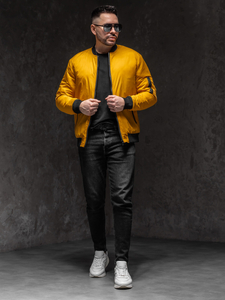 Мъжко преходно черно бомбър яке Bolf AK95A1