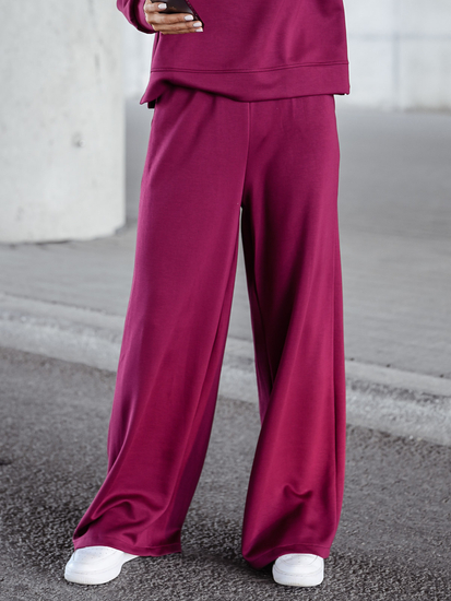 Дамски двуцветен спортен комплект бордо Bolf 821111