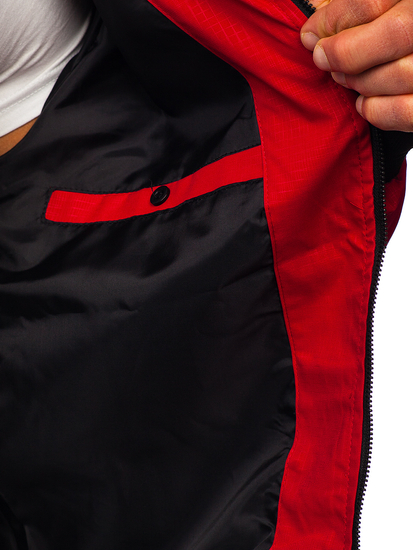 Червено мъжко преходно яке  Bolf 7349