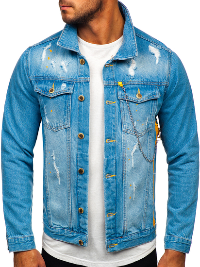 Синьо мъжко дънково яке Bolf 3-4