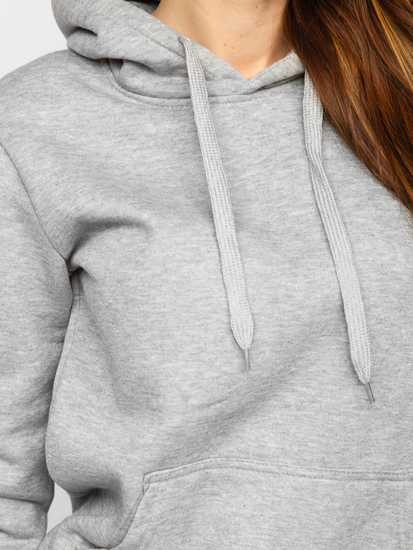 Бял дамски спортен комплект с качулка Bolf 0002