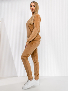 Камил велурен анцуг женски комплект от две части Bolf 8C1173