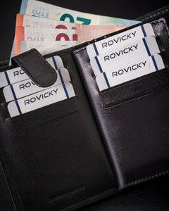 Мъжки кожен портфейл черен 25912