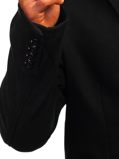 Мъжко зимно палто черно Bolf 1047-1