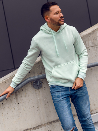 Ментов мъжки суитшърт с качулка с джоб тип кенгуру Bolf 2009A