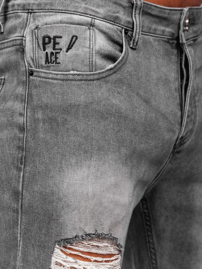 Мъжки сиви дънки regular fit Bolf MP0237G