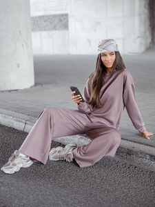 Дамски двуцветен спортен комплект капучино Bolf 821111