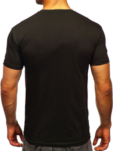 Мъжка памучна изчистена тениска в цвят каки Bolf 192397