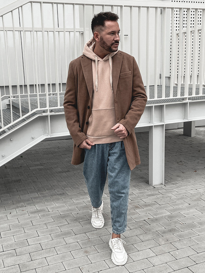 Мъжко зимно палто камел Bolf 1047C