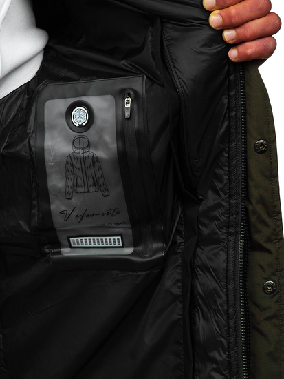 Каки капитонирана мъжка зимна парка Bolf 5M790