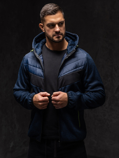 Тъмно синьо-зелено преходно мъжко яке Bolf BKS2153A1