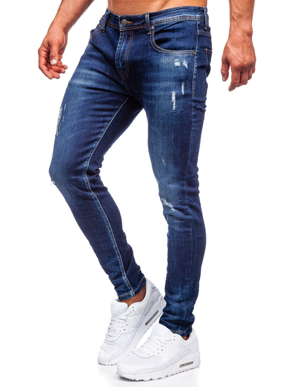 Тъмносини мъжки дънки slim fit Bolf KS2036A