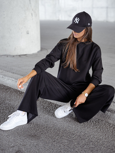 Дамски двуцветен спортен комплект черен Bolf 821111