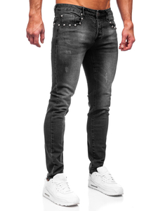Черни дънки джогър slim fit Bolf MP0057N