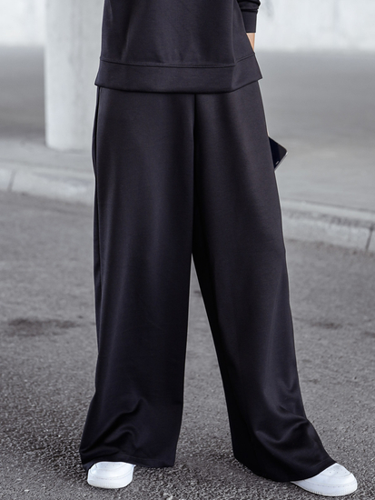 Дамски двуцветен спортен комплект черен Bolf 821111