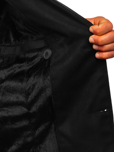 Черно мъжко зимно палто Bolf 79B3