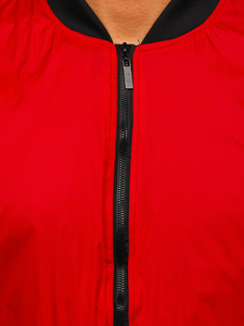 Червено мъжко преходно яке бомбър Bolf 5M708