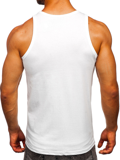 Бял потник с принт Bolf 14831