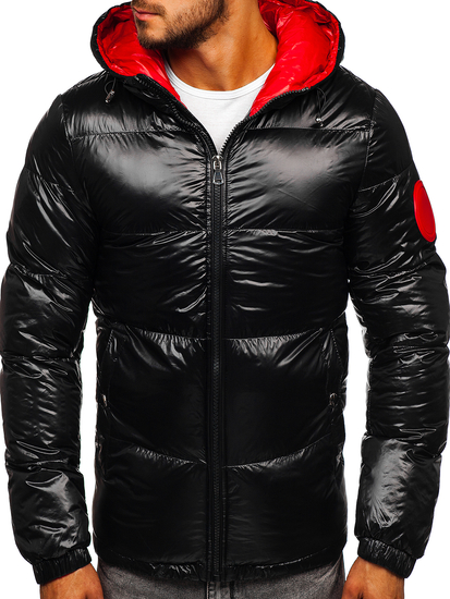 Мъжко зимно яке черно Bolf 99311