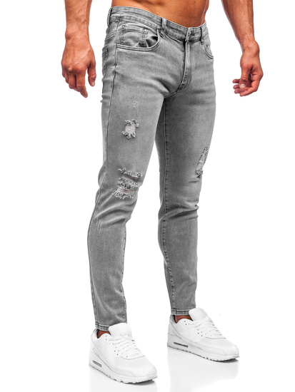 Сиви мъжки дънки slim fit Bolf KX759-C