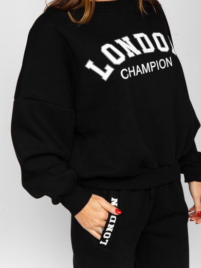 Черен топъл дамски комплект от две части Bolf VP09