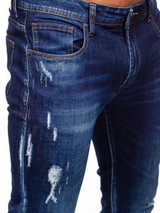 Тъмносини мъжки дънки slim fit Bolf KS2036A