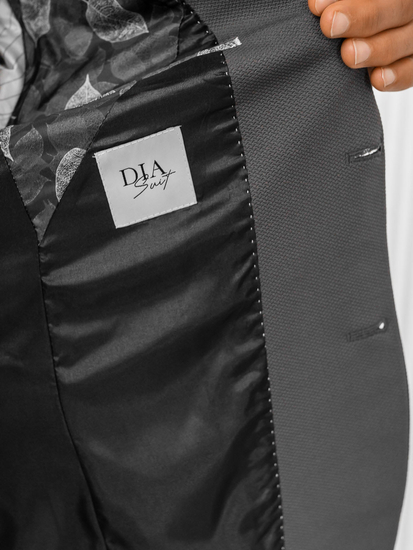 Ежедневен сив мъжки костюм Bolf 01