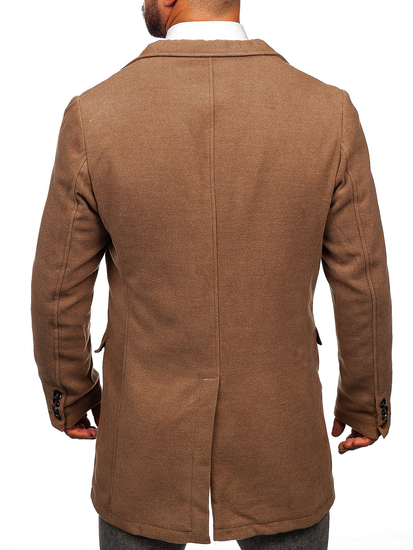 Мъжко зимно палто цвят камел Bolf 1047