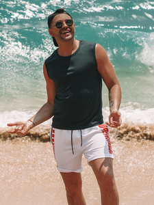 Тениска tank top без принта тъмносиня Bolf 99001