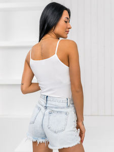 Бял дамски потник с презрамки Bolf 17K535