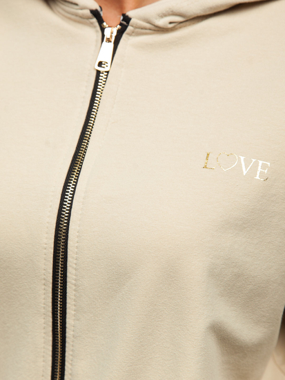 Бежов дамски спортен комплект Bolf 2062