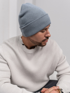 Сива зимна мъжката шапка YW09004M