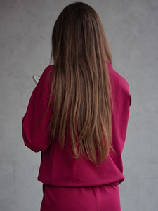 Дамски двуцветен спортен комплект бордо Bolf 82162