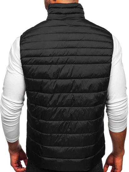 Черен ватиран мъжки елек Bolf 31M5065